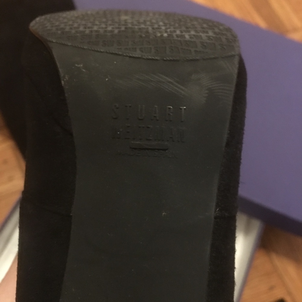 Stuart Weitzman Highland black suede boots! Sz 8.5 - Picture 6 of 7
